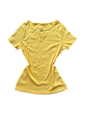 Y2K Tommy Hilfiger Boat Neck Keyhole Tee S Preppy